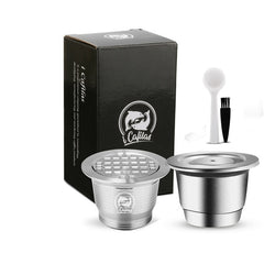 3 Styles Icafilas for Nespresso Refillable Coffee Capsule Pod Stainless  Steel Espresso Coffee Filters and Sabotage